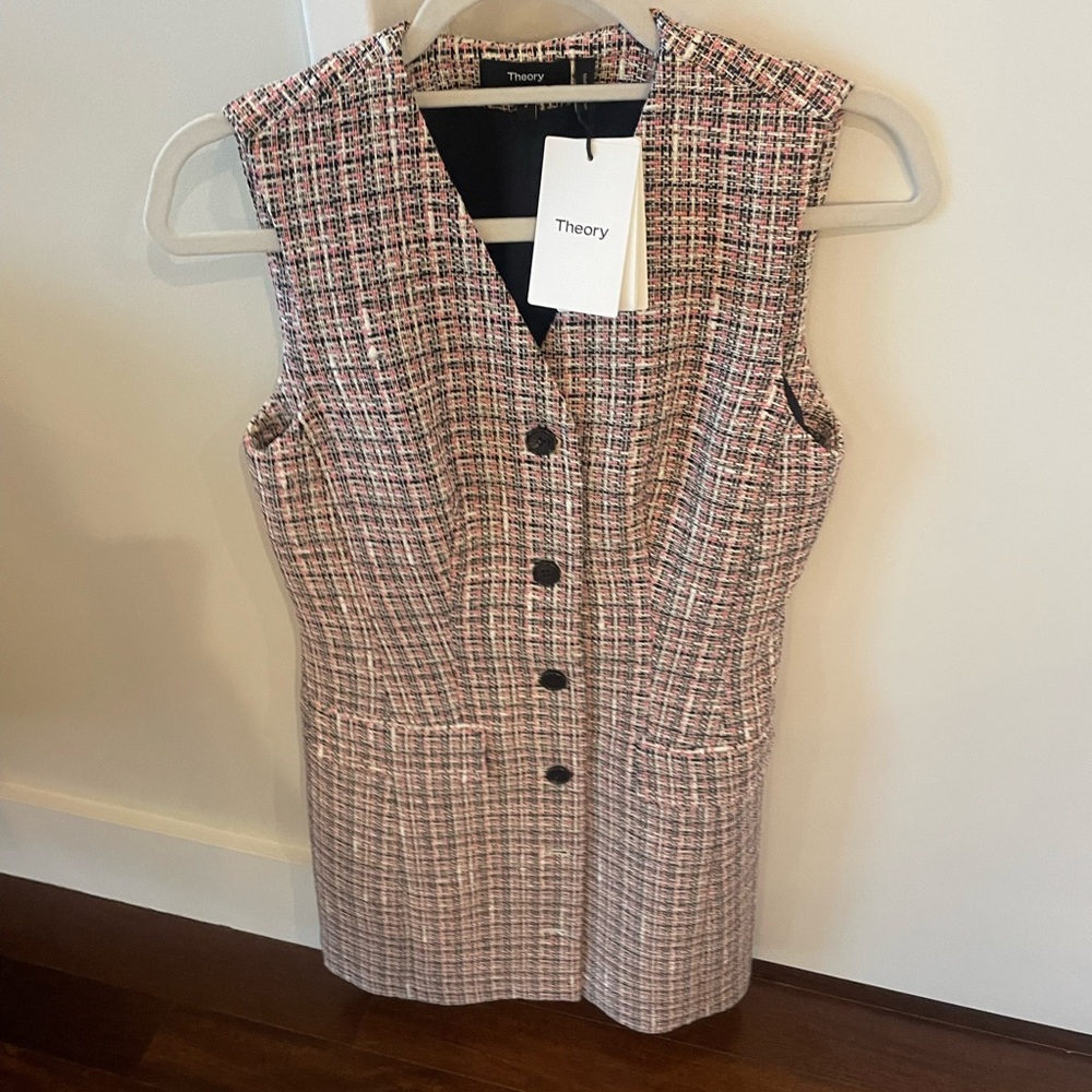 Theory Multicolor Tweed Dress